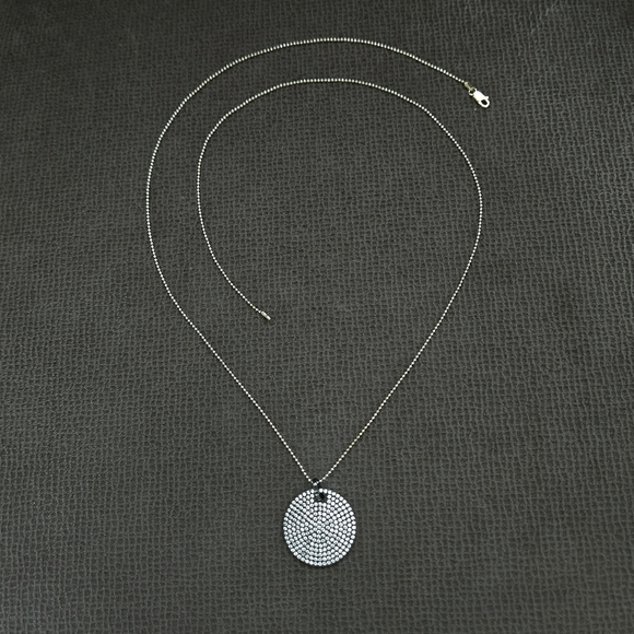 Mary Louise Designs Pave Disc💿 Pendant Necklace - Picture 8 of 15